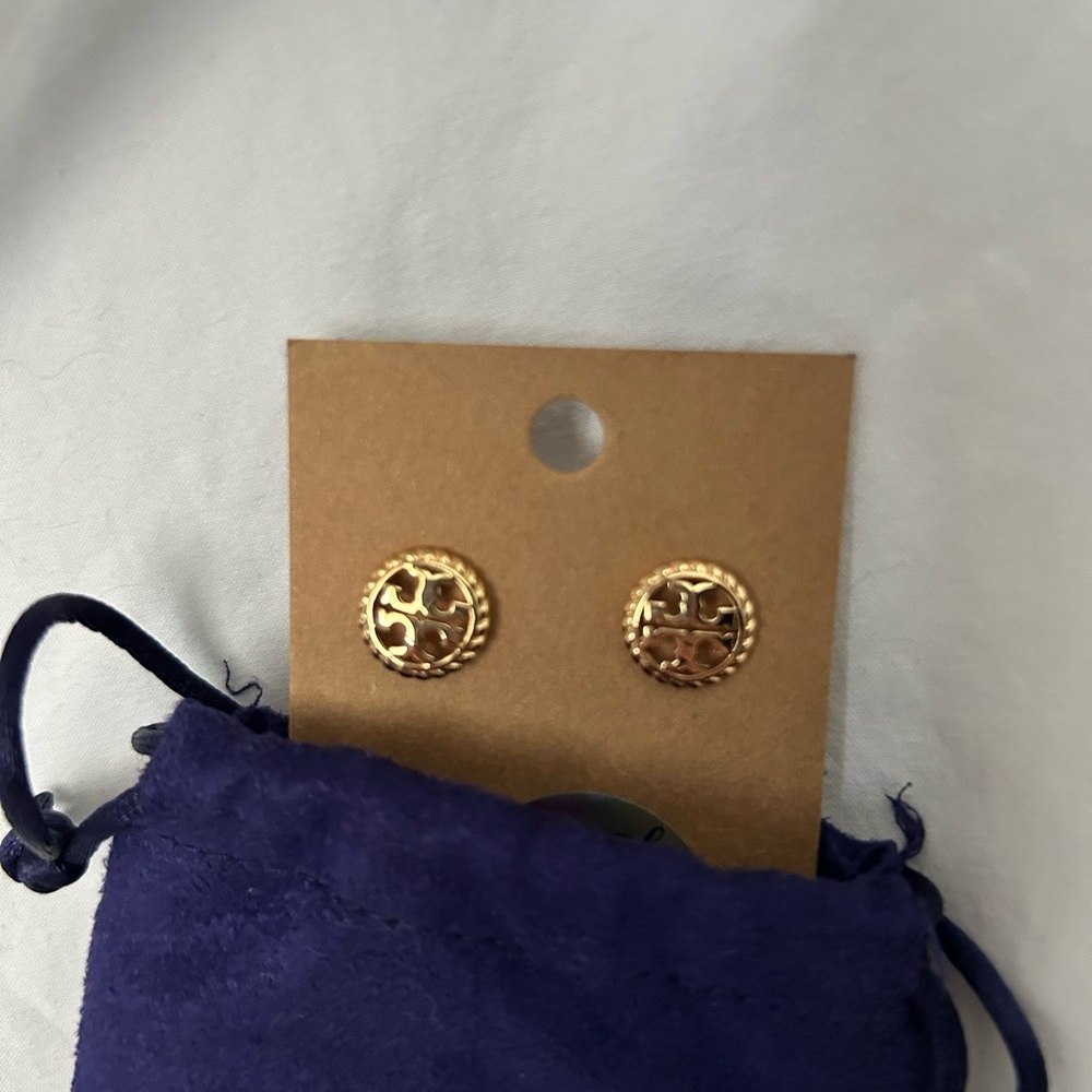Tory Birch earrings   New in pouch - Picture 3 of 6
